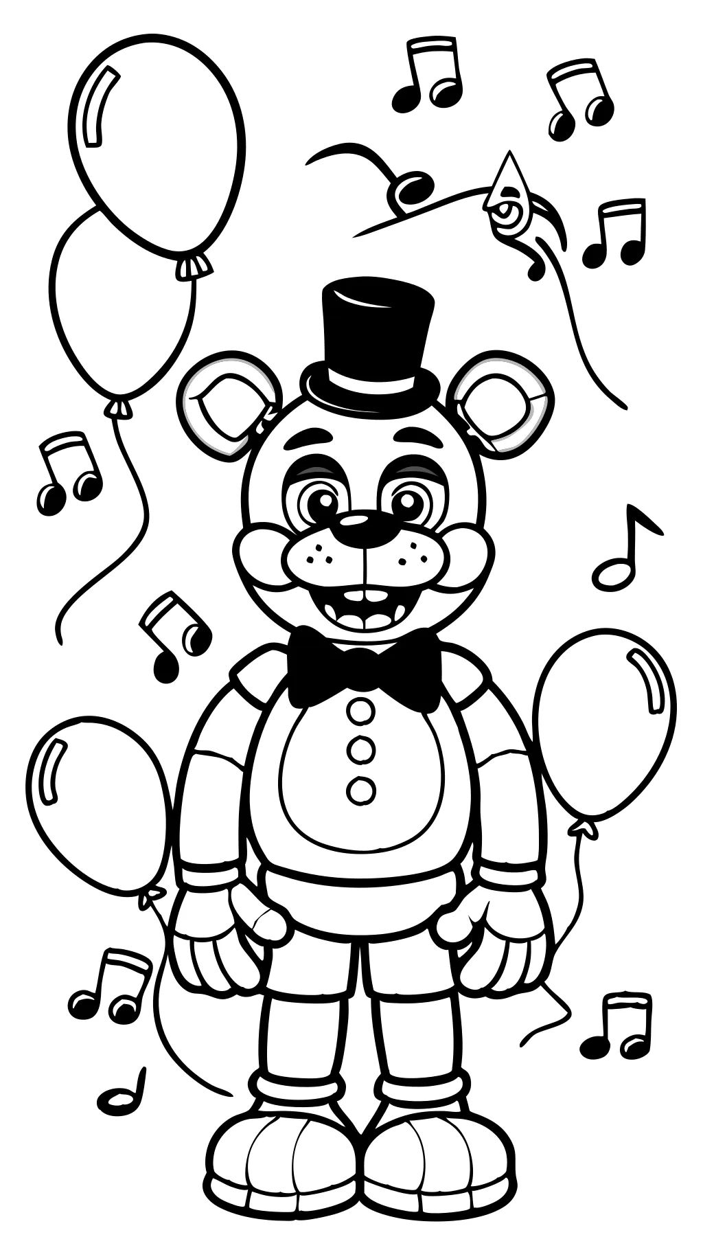 pages à colorier FNAF Freddy